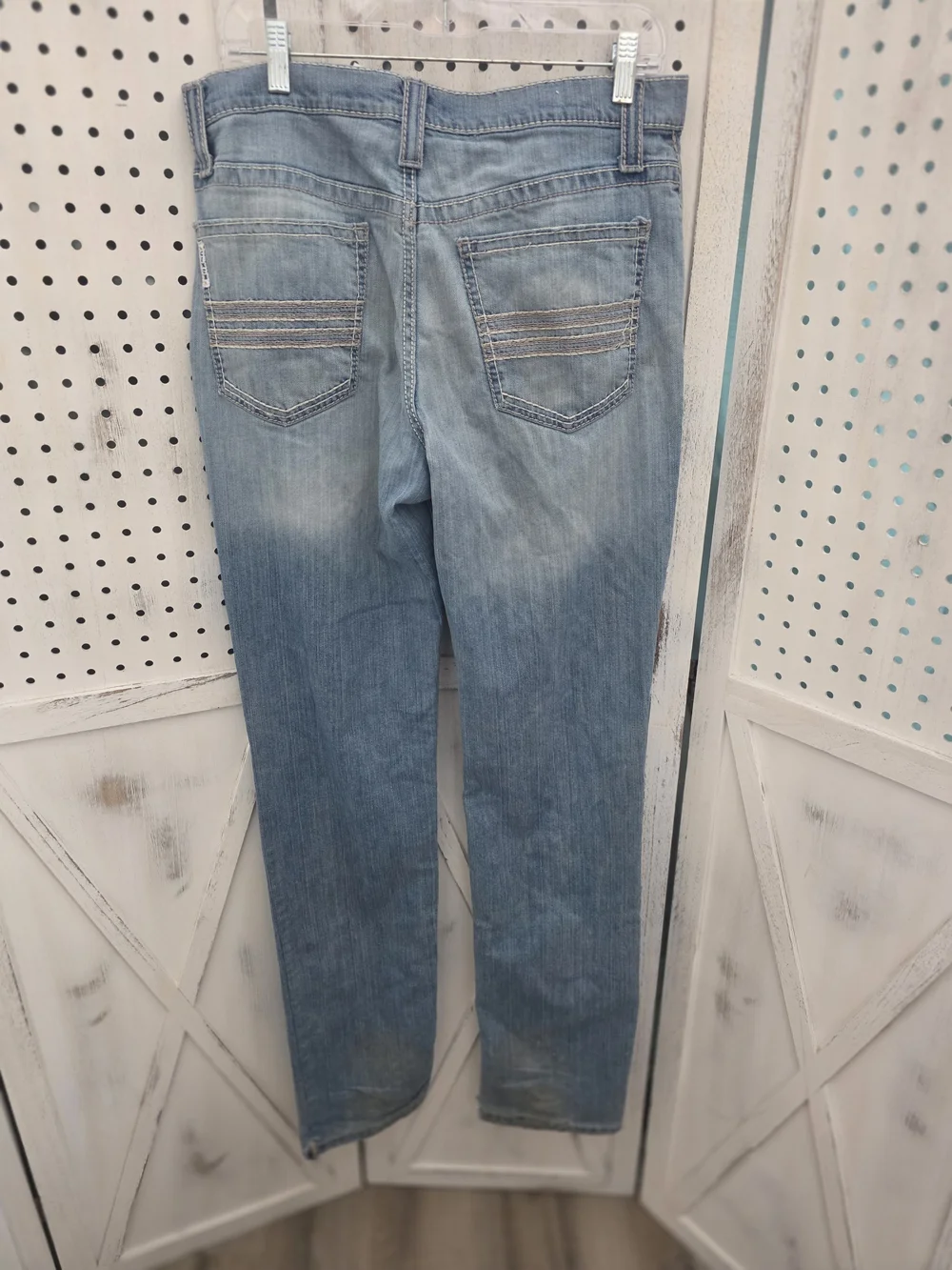 Mens Cinch Light Wash Straight Leg Jeans Size 32x36